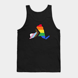 New York State Pride: Embrace Progress with the Progress Pride Flag Design Tank Top